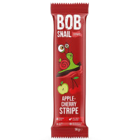Цукерка Bob Snail страйпс яблуко-вишня 14г