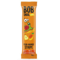 Цукерка Bob Snail страйпс груша-манго 14г