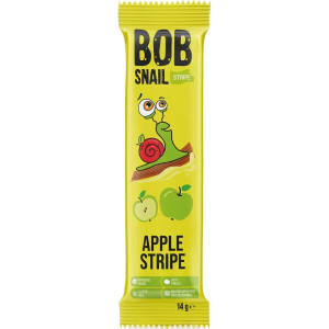 Цукерка Bob Snail страйпс яблуко 14г