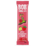 Цукерка Bob Snail страйпс яблуко-полуниця 14г