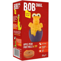 Натуральні цукерки Bob Snail яблуко-груша та іграшка 20г