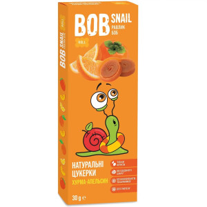 Натуральні цукерки Bob Snail хурма-апельсин 30г