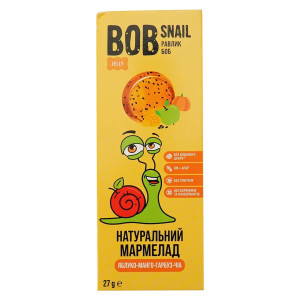 Натуральний мармелад Bob Snail яблуко-манго-гарбуз-чіа 27г