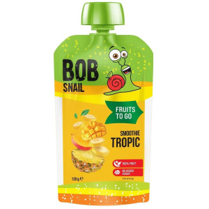 Пюре фруктове Bob Snail смузі банан-ананас-манго пастеризоване 120г