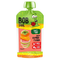 Пюре фруктове Bob Snail смузі хурма-гуава пастеризоване 120г
