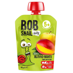 Пюре фруктове Bob Snail яблуко-манго гомогенізоване 90 г