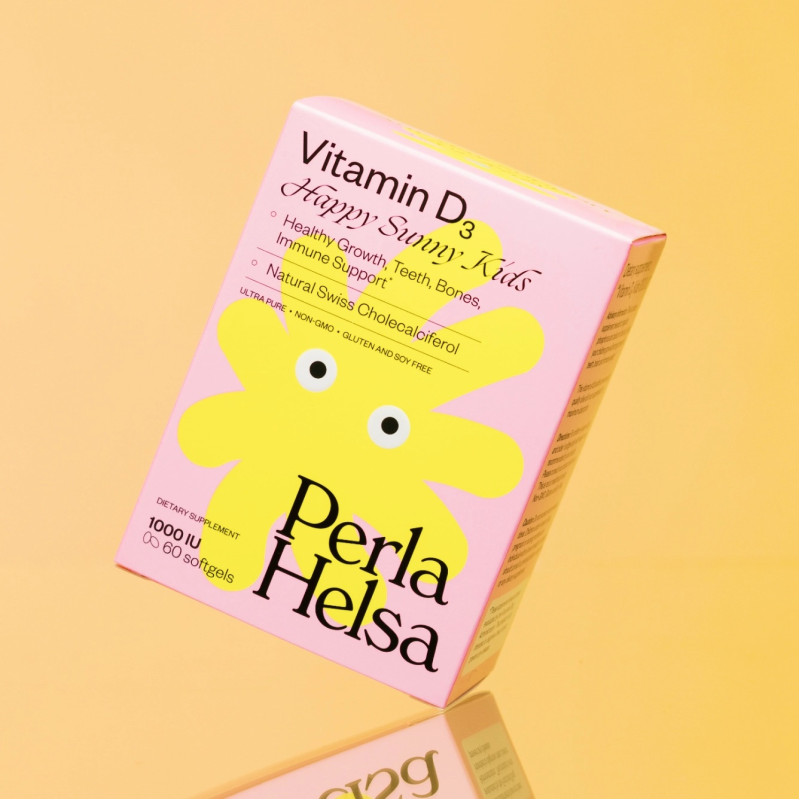 Вітамін D3 Perla Helsa 1000 IU Happy Sunny Kids 60 капсул