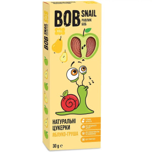 Натуральні цукерки Bob Snail яблуко-груша 30г