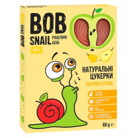 Натуральні цукерки Bob Snail яблуко-груша 60г