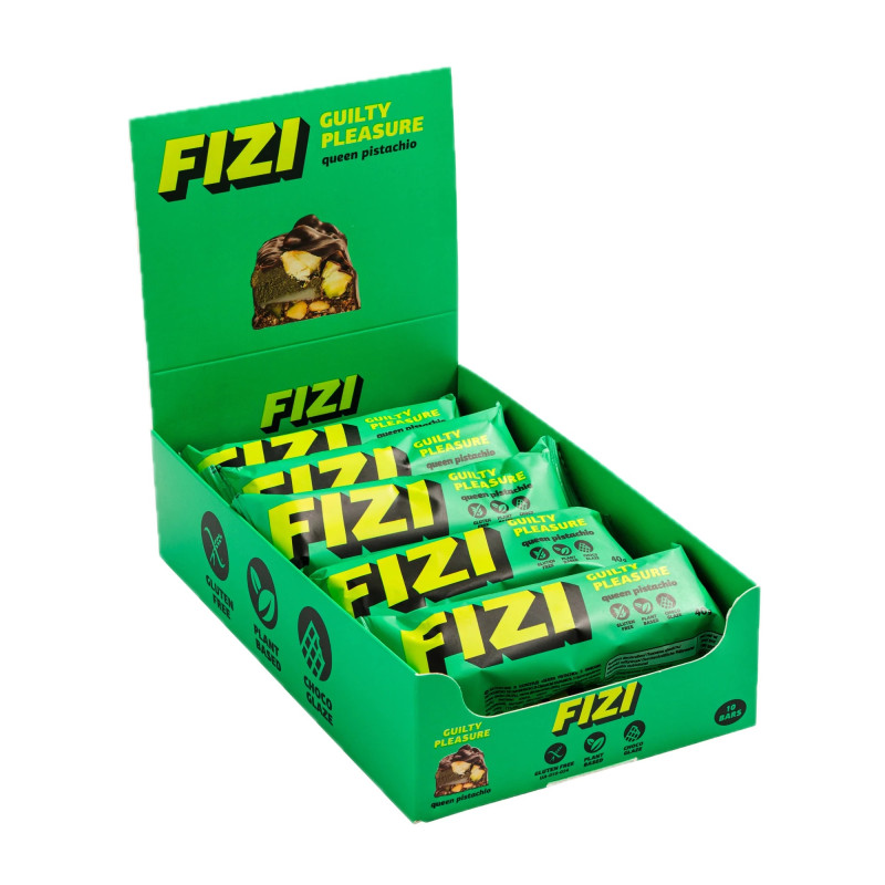 Батончик Fizi Guilty pleasure Queen Pistachio у шоколадній глазурі 40г