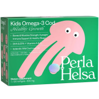 Омега-3 Perla Helsa із печінки тріски Healthy Growth з вітамінами A і D3 120 капсул