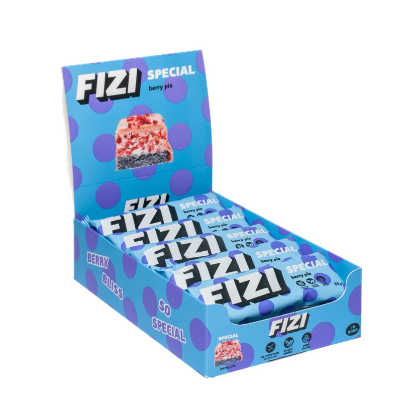 Батончик Fizi Berry Pie у рожевій глазурі 45г