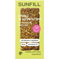 Хлібці Sunfill зі шпинатом та зеленою гречкою 91г